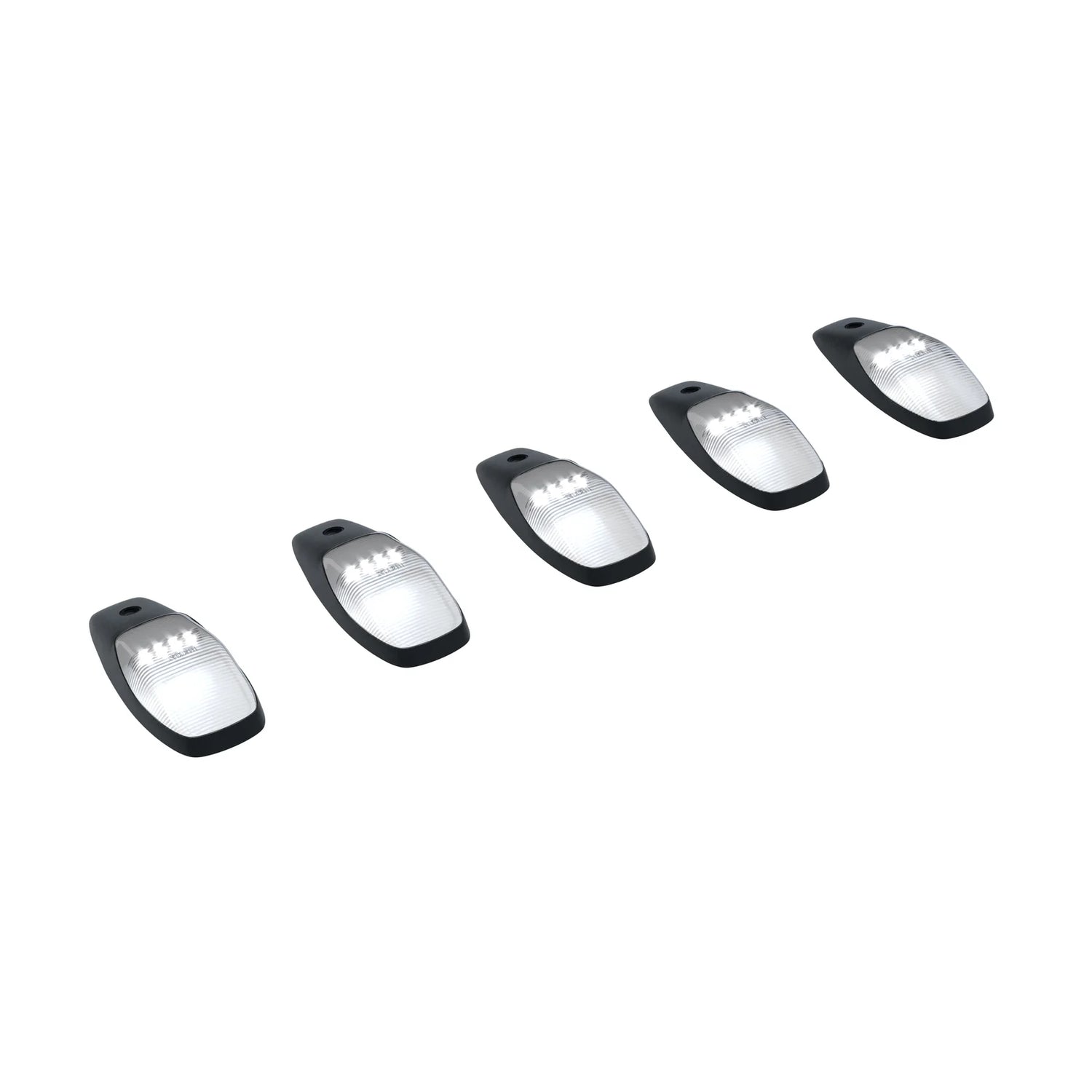 Dodge RAM HD 2500/3500 19-25 5-Piece Cab Roof Light Set LED Smoked Lens in White (FRESH INSTALL)