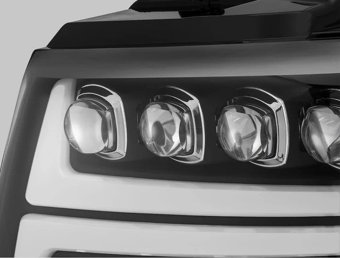 PRE-ORDER: 07-14 Chevrolet Tahoe/Suburban/07-13 Avalanche NOVA-Series LED Projector Headlights Black (ETA mid July)