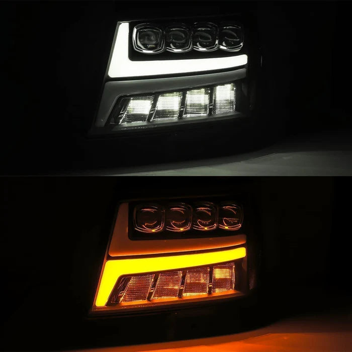 PRE-ORDER: 07-14 Chevrolet Tahoe/Suburban/07-13 Avalanche NOVA-Series LED Projector Headlights Black (ETA mid July)