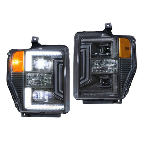 Ford Super Duty: Multicolor Flow Series Morimoto Headlights (2008-2010) | XB Hybrid Morimoto