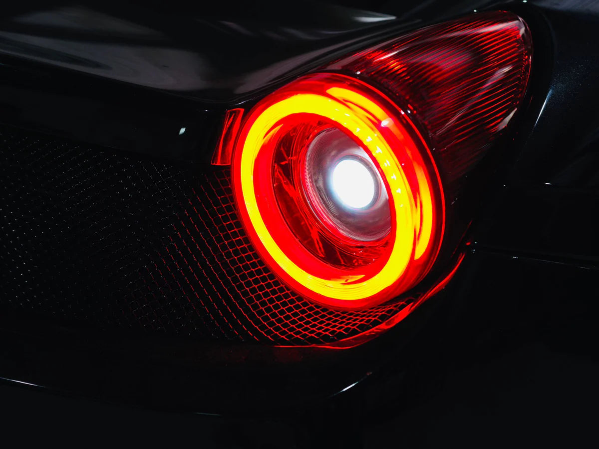 10-15 Ferrari 458 NOVA-Series Prismatic LED Tail Lights Smoke