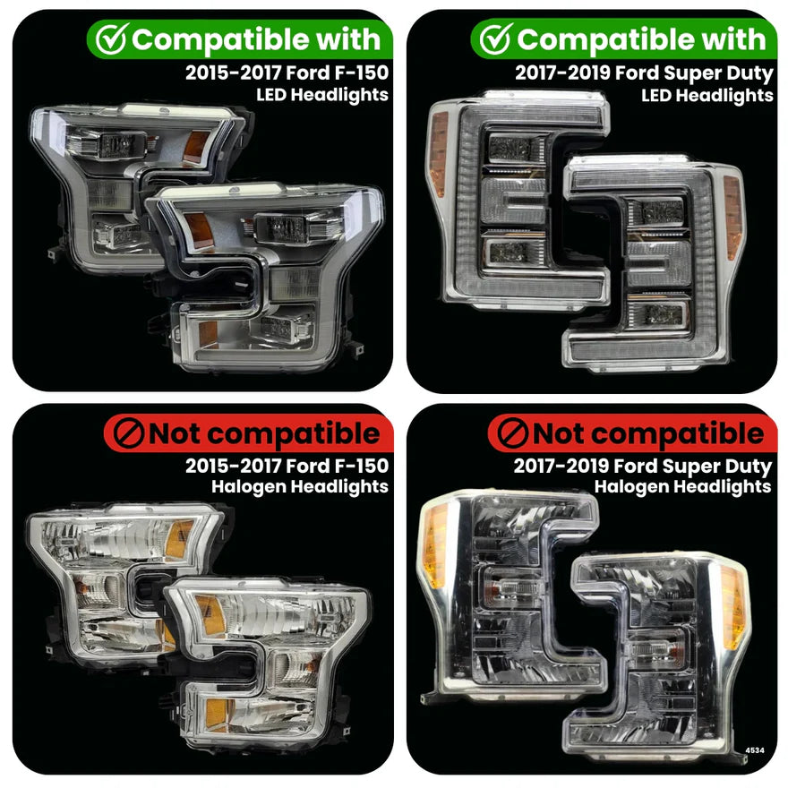 Ford Super Duty Dynamic LED Headlight Adapter (2017-2019)
