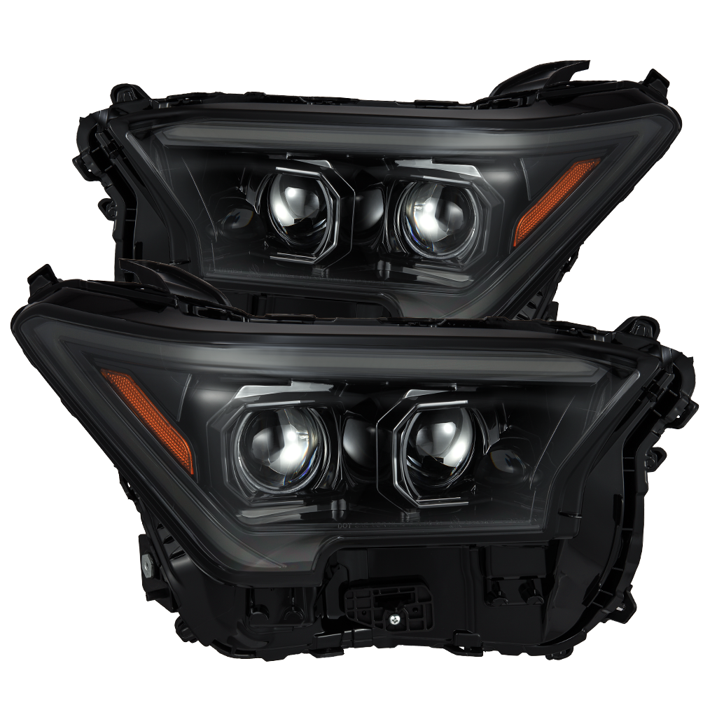 24-25 Toyota Tacoma / 25-up 4Runner LUXX-Series LED Projector Headlights Alpha-Black