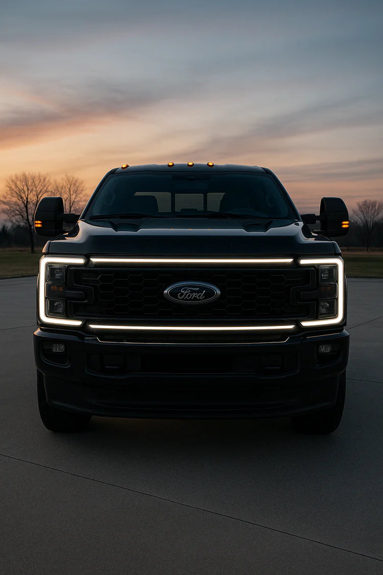 2023-2025 Ford Super Duty “Ghost” LED Grille Light Kit – F-250/F-350/F-450/F-550