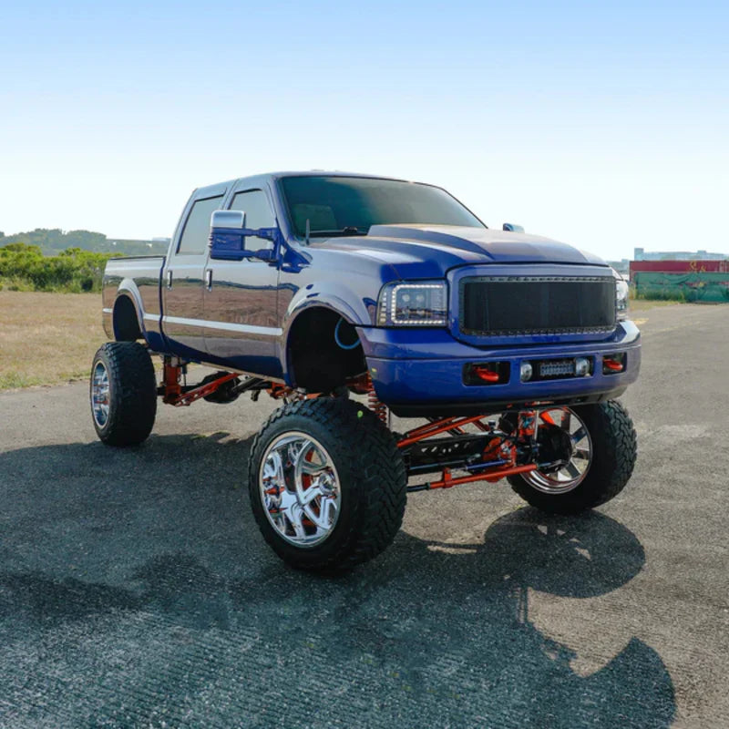 Ford Super Duty/Excursion: Multicolor Flow Series Alphablack Headlights (2005-2007) | Alpharex