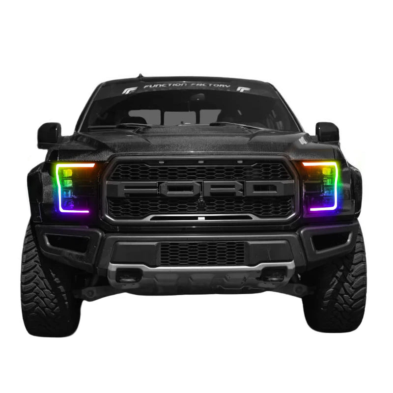 Ford Raptor: Multicolor Flow Series Headlights (2017-2020) | XB Morimoto
