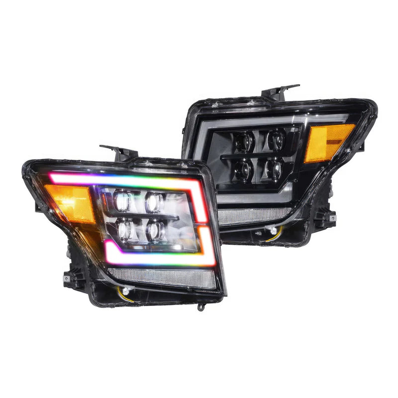 Nissan Titan: Multicolor Flow Series Headlights (2016-2024) | XB Morimoto