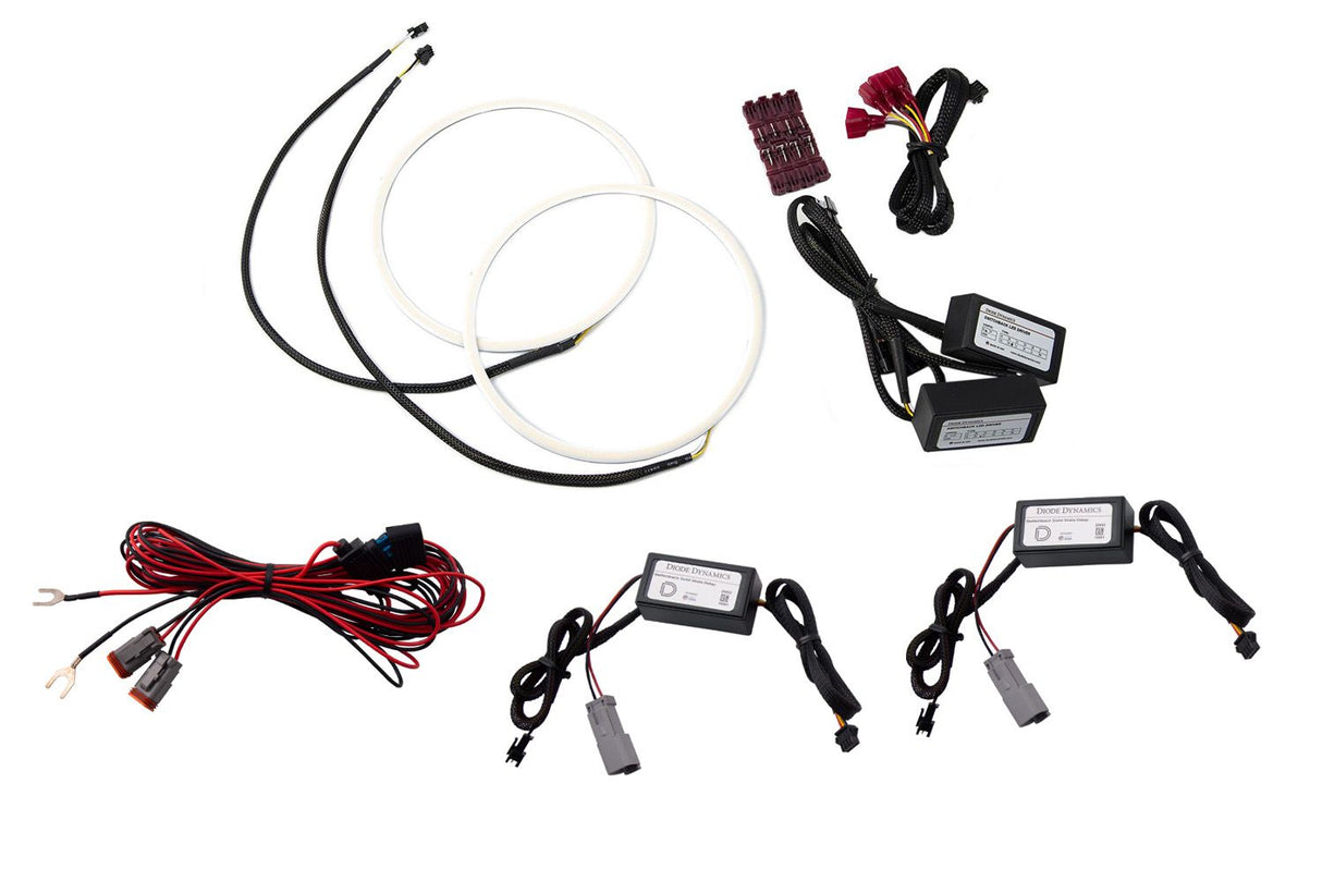 Switchback HD LED Halos for 2018-2025 Jeep JL Wrangler (pair)