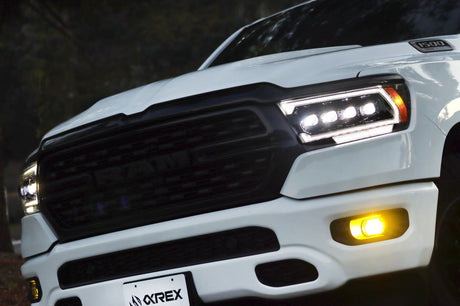 19-24 Ram 1500 (MK II 2500 Style) NOVA-Series LED Projector Headlights Alpha-Black