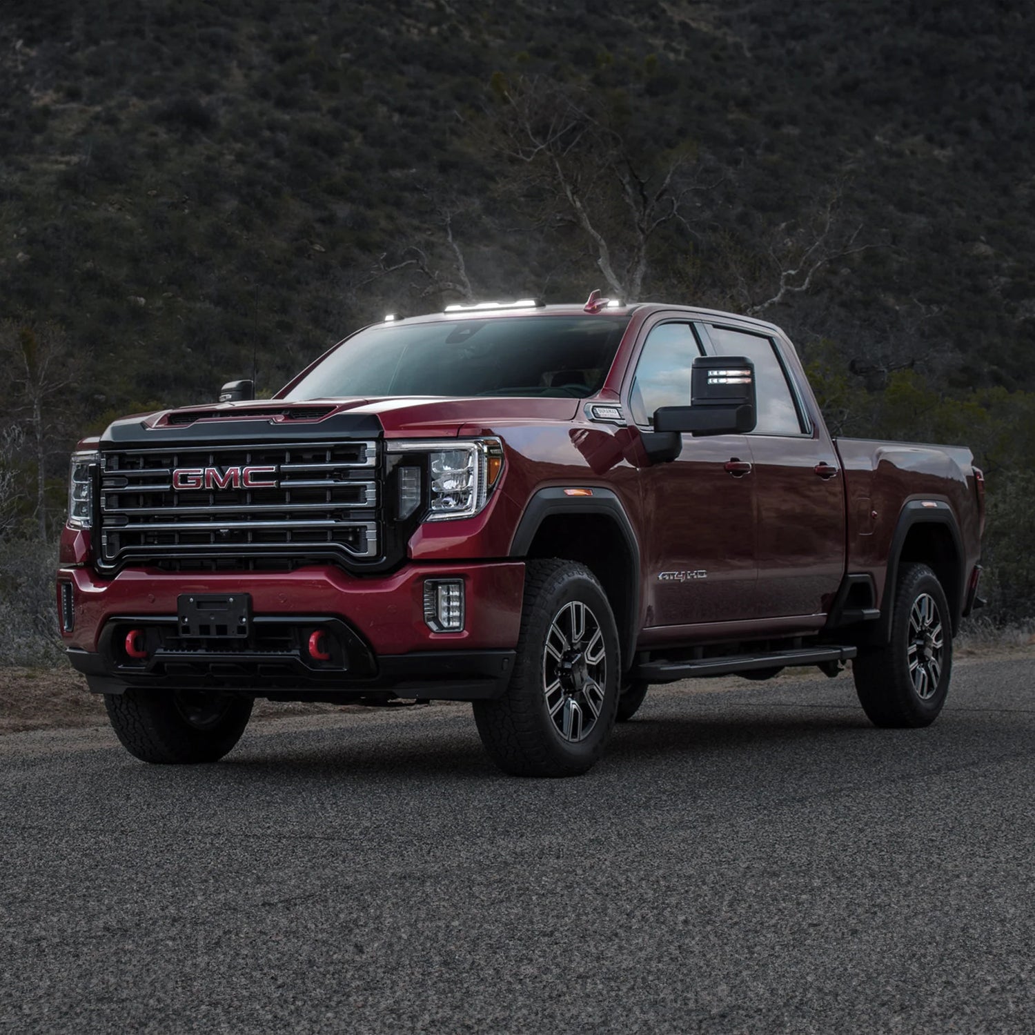 GMC & Chevy 20-25 (4th GEN Body Style) Heavy-Duty (3-Piece Set) Smoked Cab Roof Light Lens with RGB (Multi-Colored) High-Power LED's - (Attn: This cab light kit replaces OEM factory installed cab roof lights)