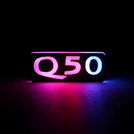Q50 LED Emblem Badge: Multicolor Flow (2014-2024)