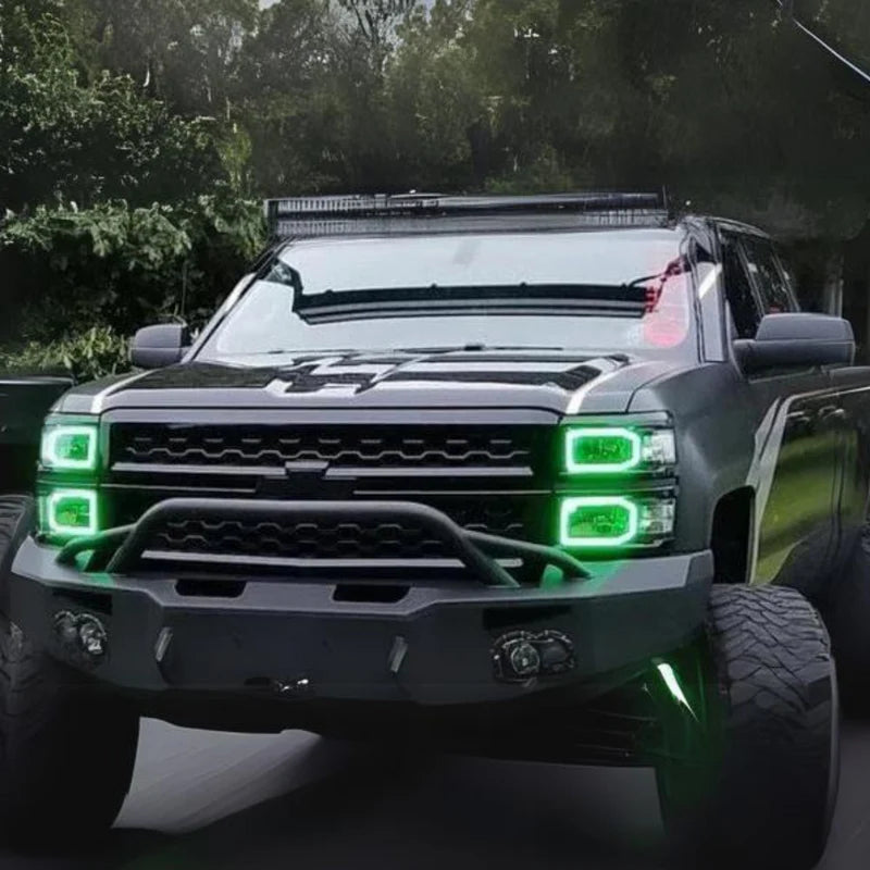 Chevrolet Silverado (Halogen) Multicolor Halo Kit (2014-2015)