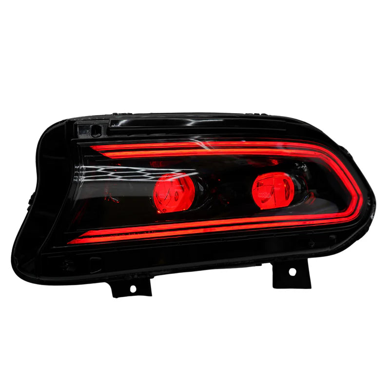 Dodge Charger: Multicolor Flow Series LUXX-Series LED Projector Headlights (2015-2023)