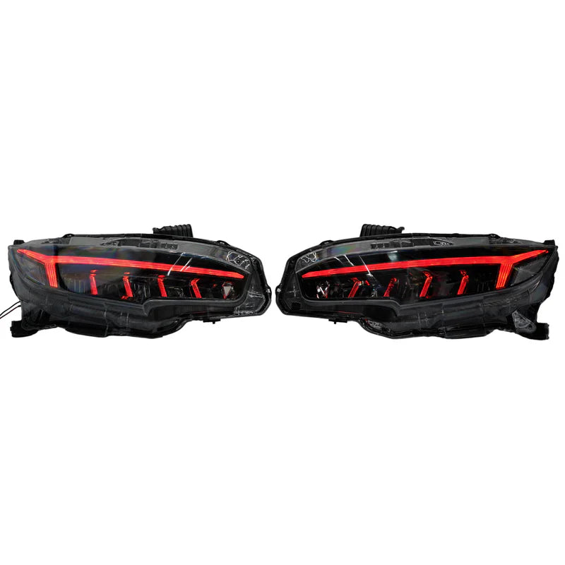 Honda Civic: Multicolor Flow Series Headlights (2016-2021)