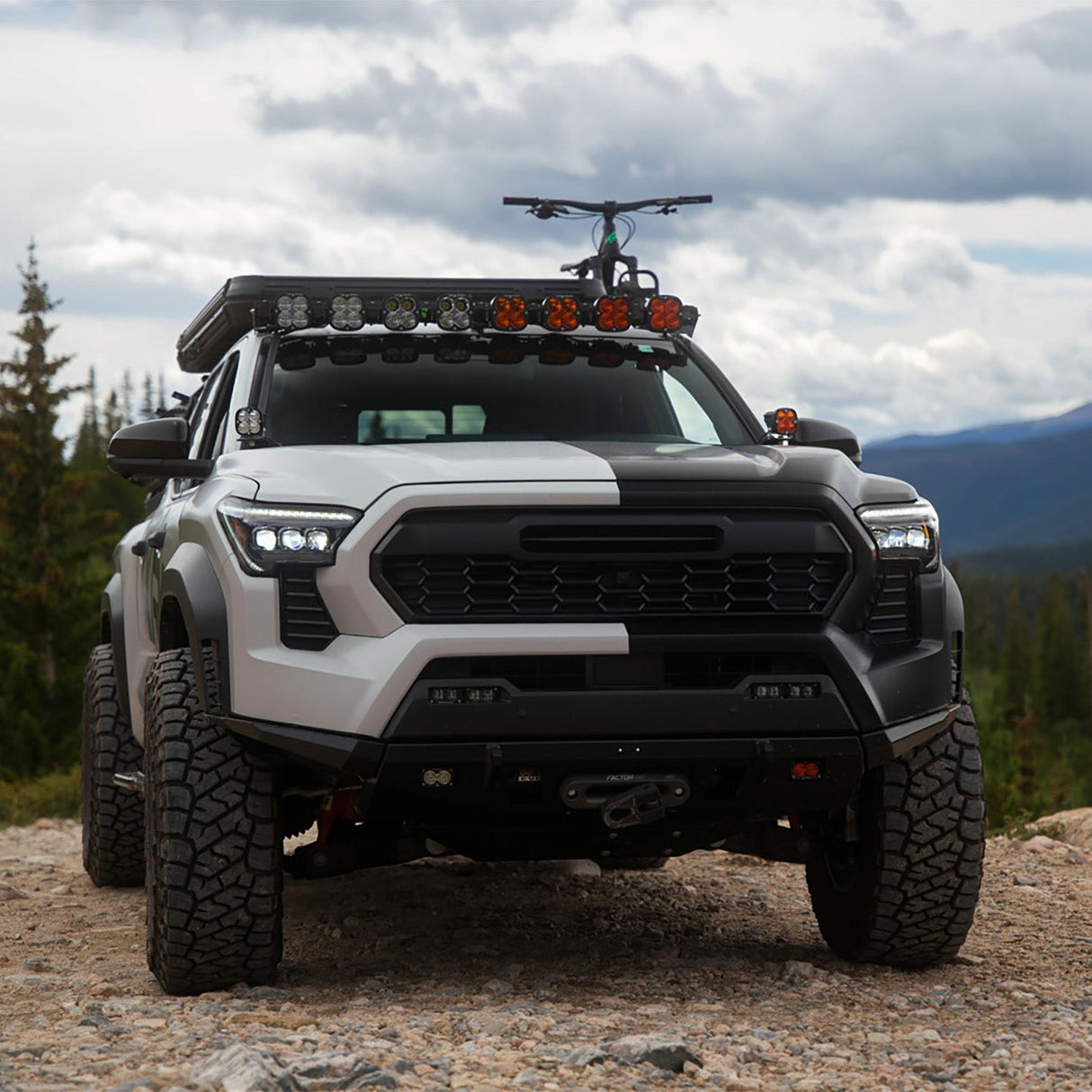 24-25 Toyota Tacoma / 25-up 4Runner LUXX-Series LED Projector Headlights Alpha-Black