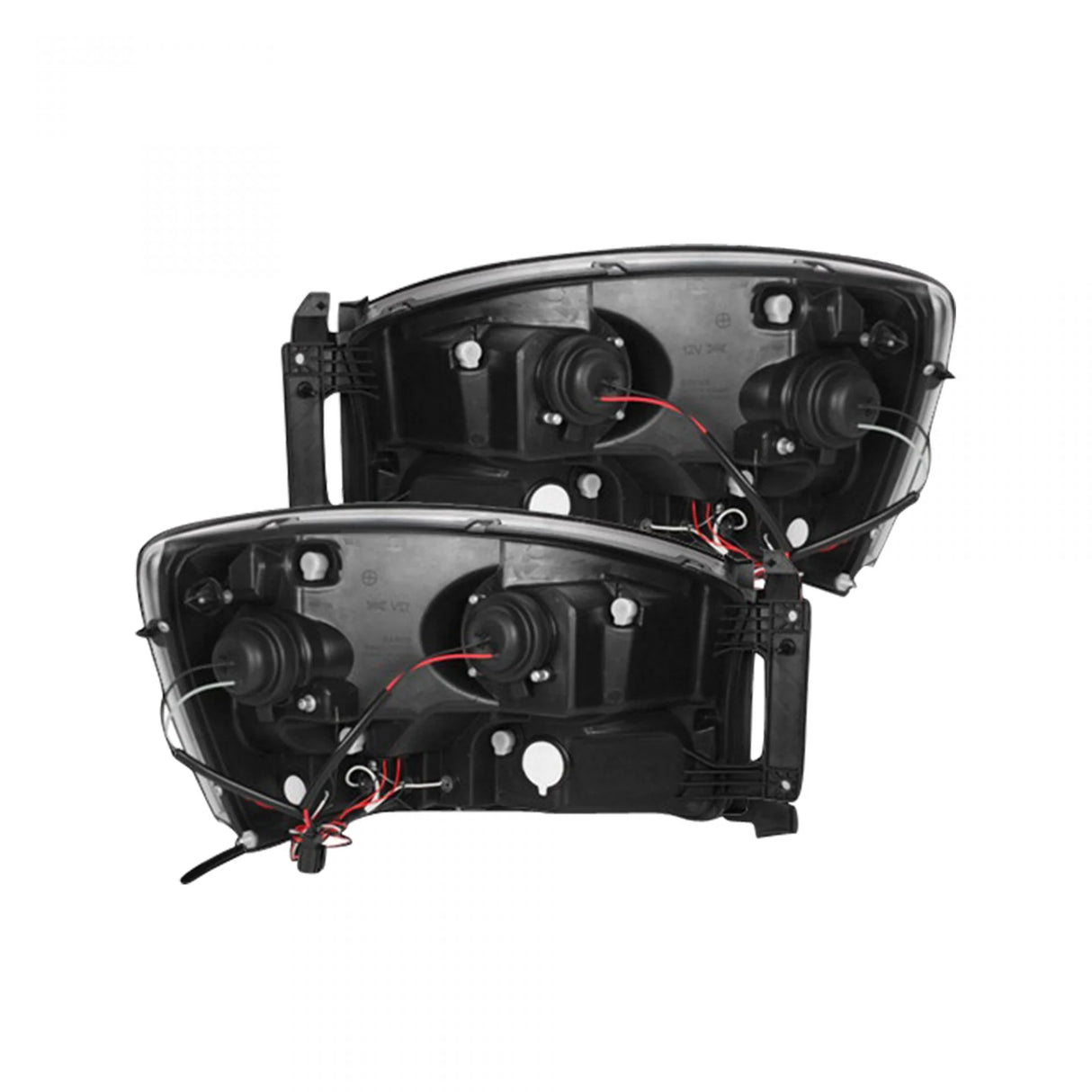 (removed) Dodge RAM 1500 06-08 Projector Headlights CCFL Halos & DRL in Smoked/Black