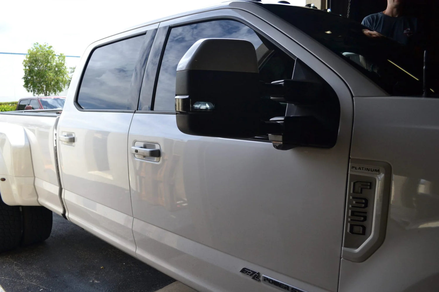 Ford F250/F350/F450 17-25 Super Duty Side Mirror Lenses LED Smoked