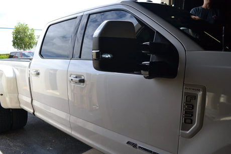 Ford F250/F350/F450 17-25 Super Duty Side Mirror Lenses LED Smoked