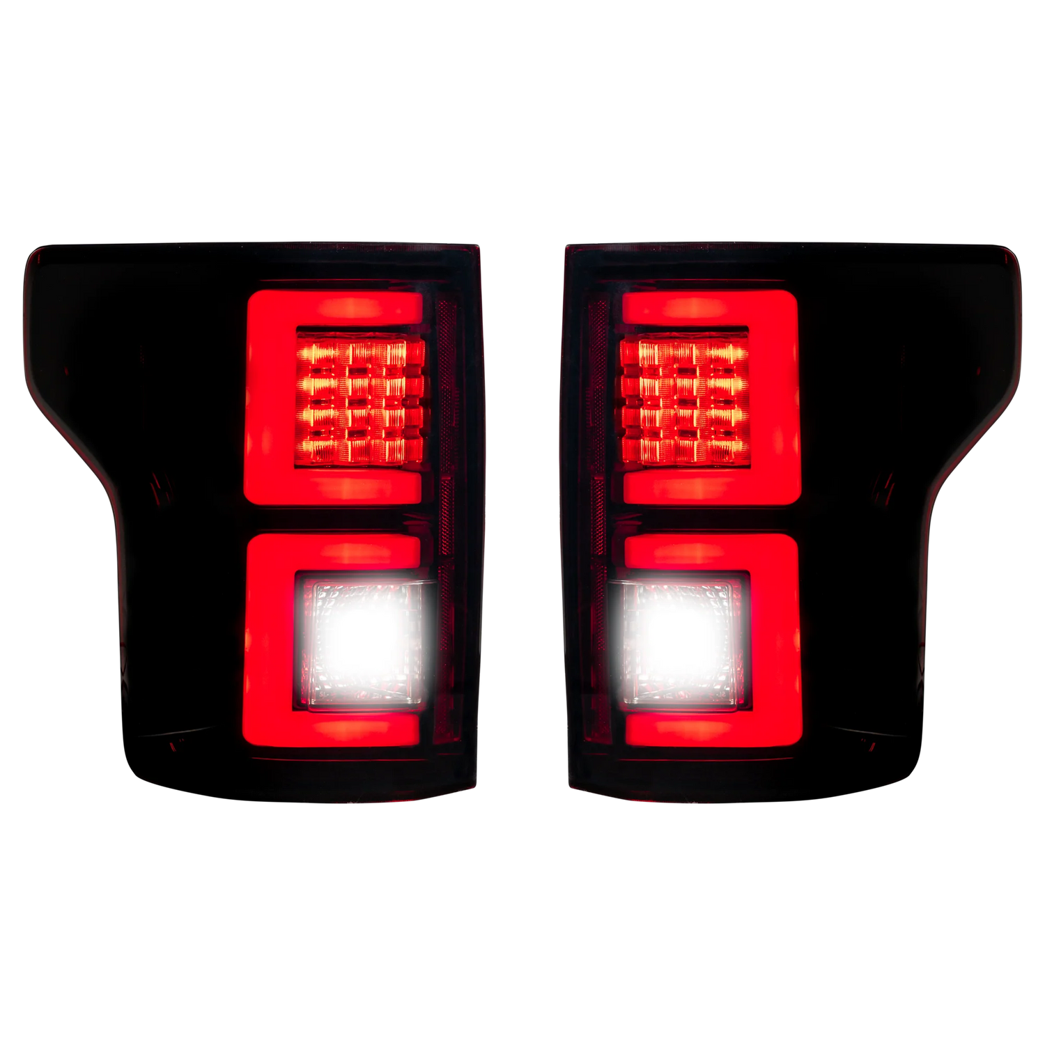 Ford F150 18-20 OLED Tail Lights in Dark Red Smoked
