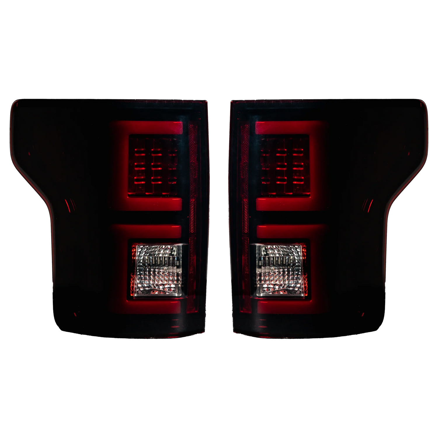 Ford F150 18-20 OLED Tail Lights in Dark Red Smoked