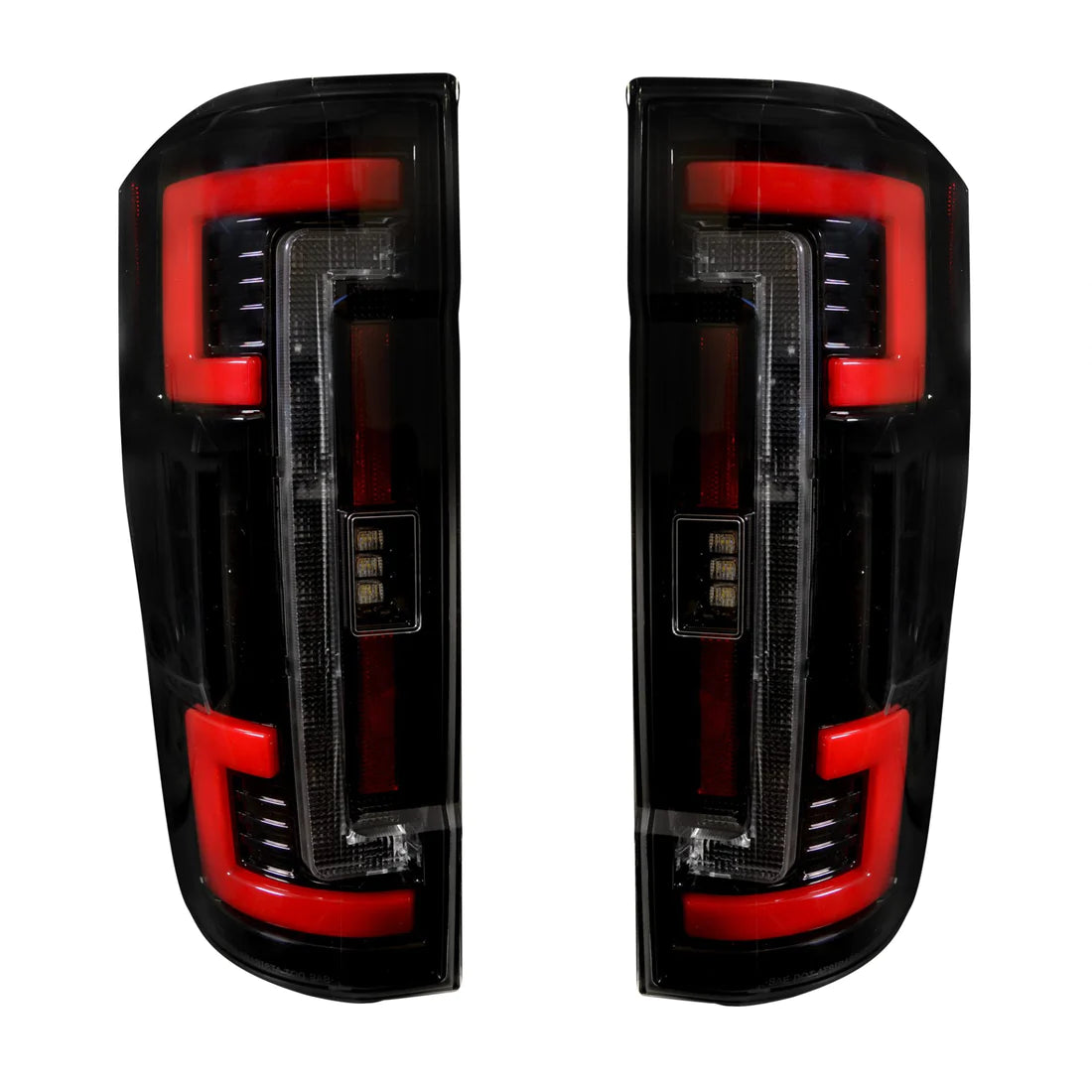 Ford Super Duty 17-19 Ultra Bright OLED Tail Lights (Replaces Factory/OEM Halogen) - SMOKED LENS