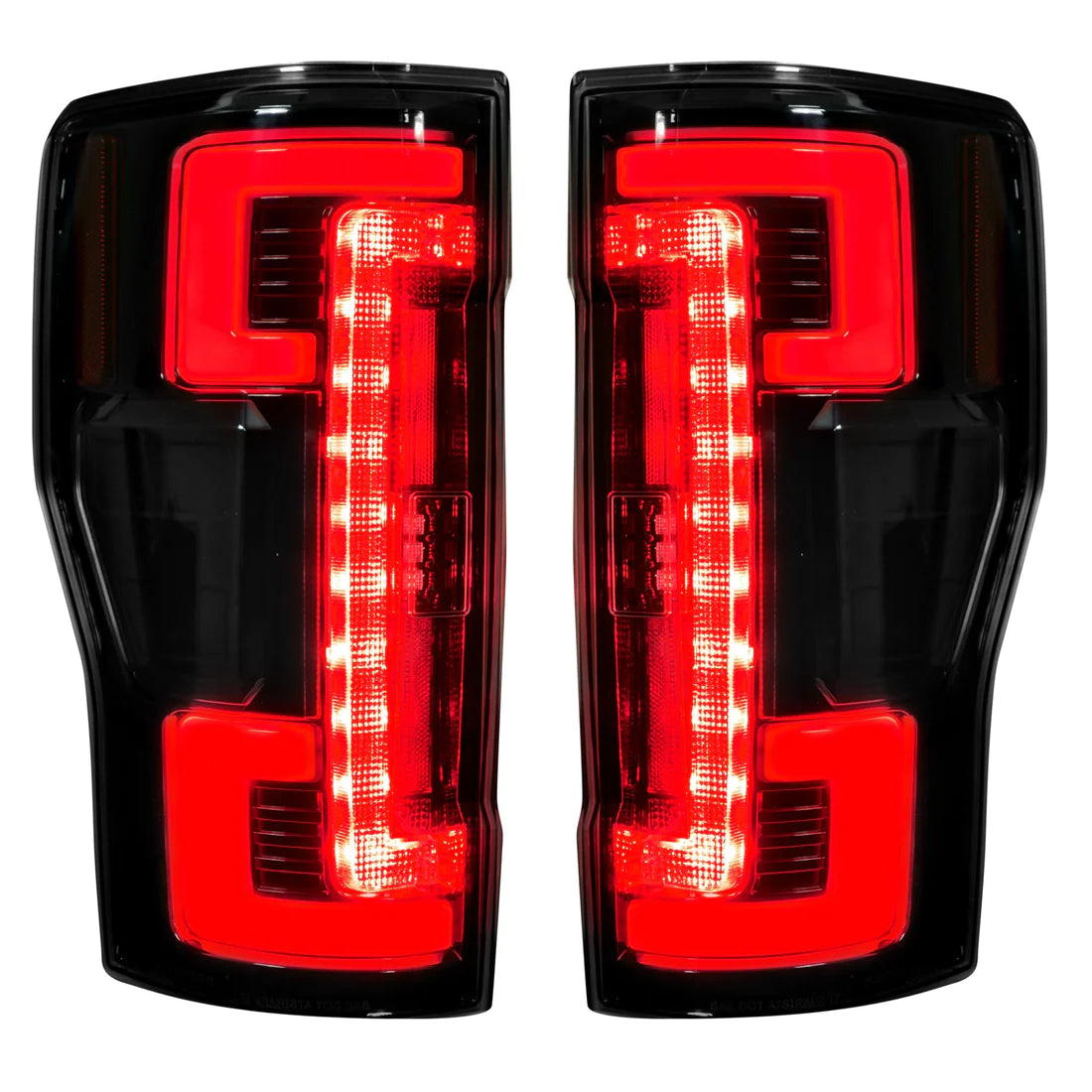 Ford Super Duty 17-19 Ultra Bright OLED Tail Lights (Replaces Factory/OEM LED) - SMOKED RED