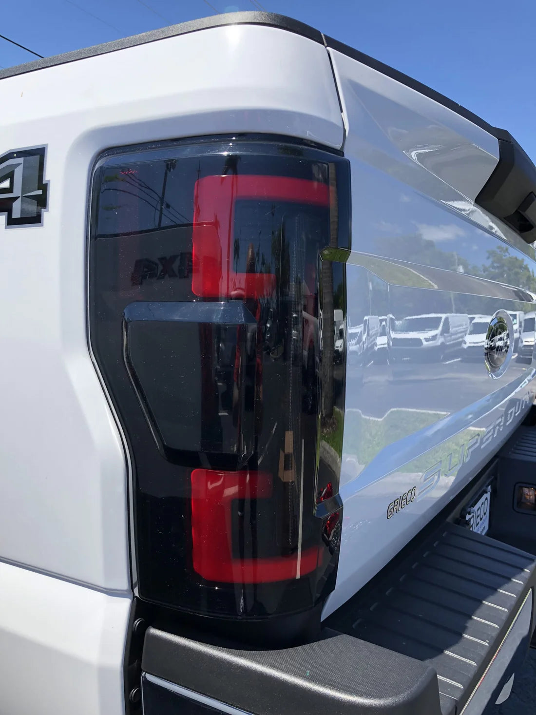 Ford Super Duty 17-19 Ultra Bright OLED Tail Lights (Replaces Factory/OEM LED) - SMOKED RED