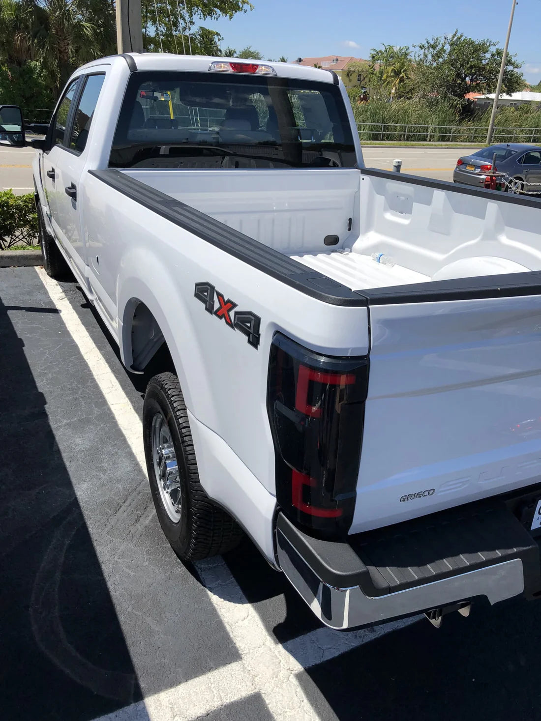 Ford Super Duty 17-19 Ultra Bright OLED Tail Lights (Replaces Factory/OEM LED) - SMOKED RED