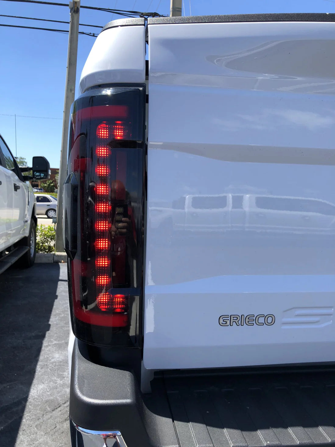 Ford Super Duty 17-19 Ultra Bright OLED Tail Lights (Replaces Factory/OEM LED) - SMOKED RED