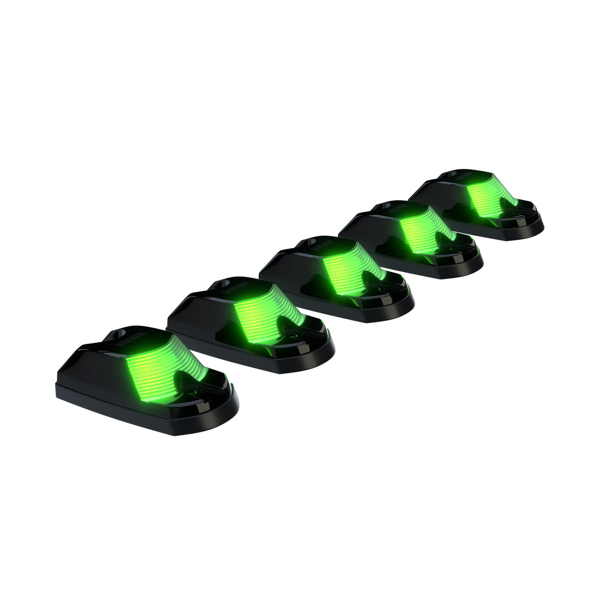 Ford 17-25 Superduty (5-Piece Set) Smoked Cab Roof Light Lens with RGB (Multi-Colored) High-Power LED's (FRESH INSTALL)
