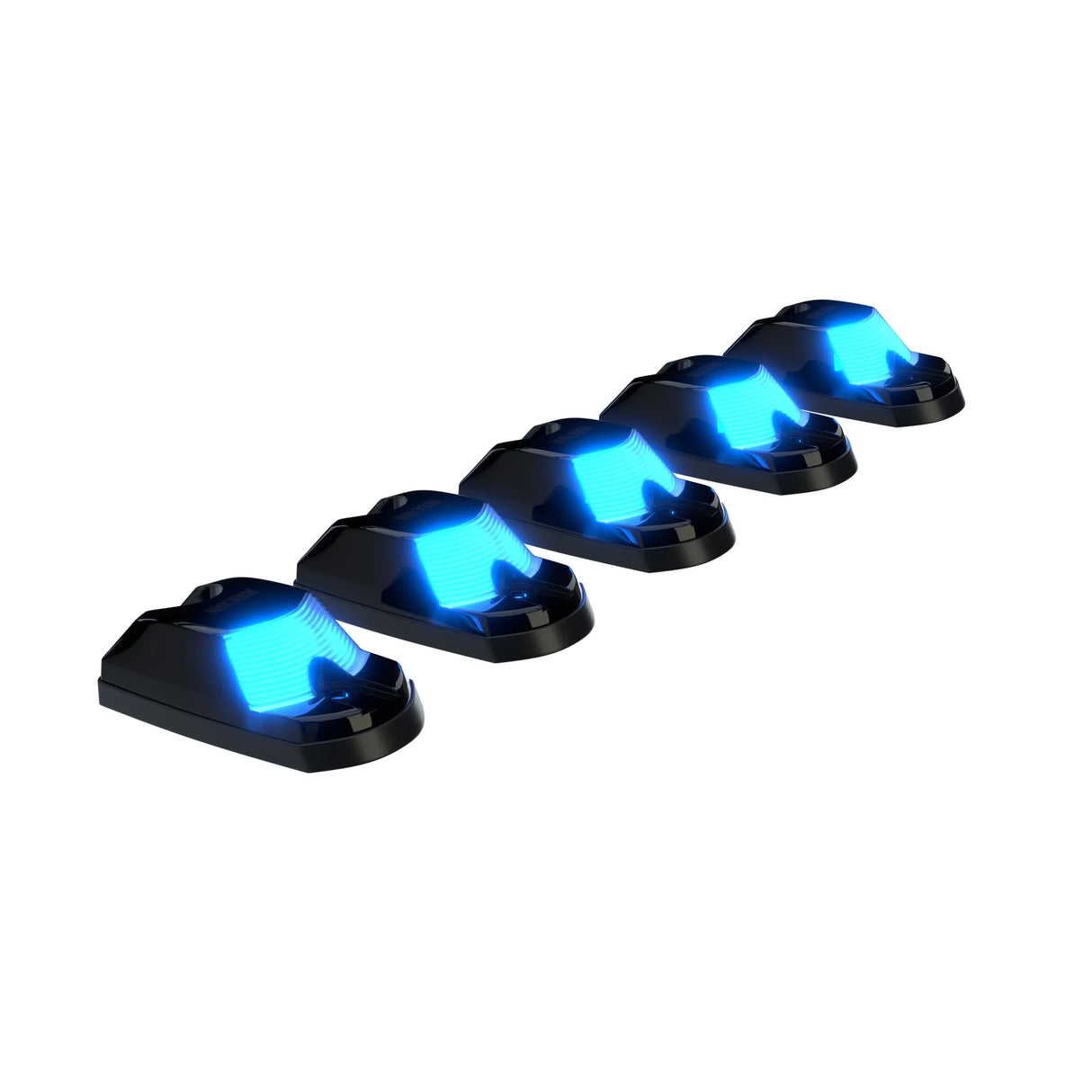 Ford 17-25 Superduty (5-Piece Set) Smoked Cab Roof Light Lens with RGB (Multi-Colored) High-Power LED's (FRESH INSTALL)