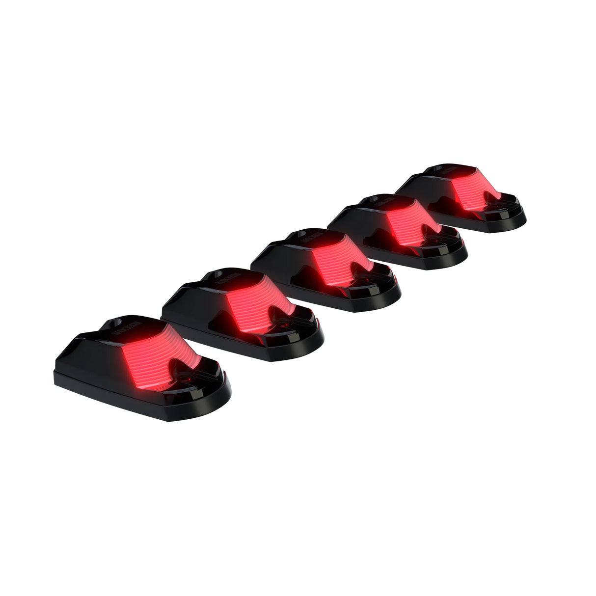 Ford 17-25 Superduty (5-Piece Set) Smoked Cab Roof Light Lens with RGB (Multi-Colored) High-Power LED's (FRESH INSTALL)