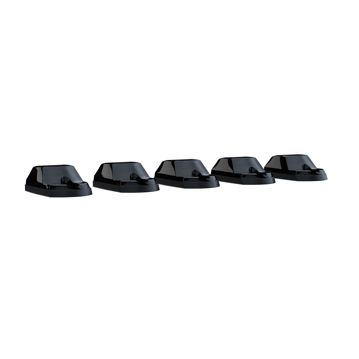 Ford 17-25 Superduty (5-Piece Set) Smoked Cab Roof Light Lens with RGB (Multi-Colored) High-Power LED's (FRESH INSTALL)