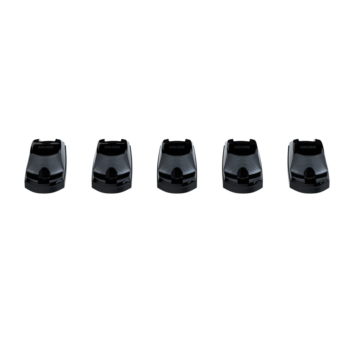 Ford 17-25 Superduty (5-Piece Set) Smoked Cab Roof Light Lens with RGB (Multi-Colored) High-Power LED's (FRESH INSTALL)