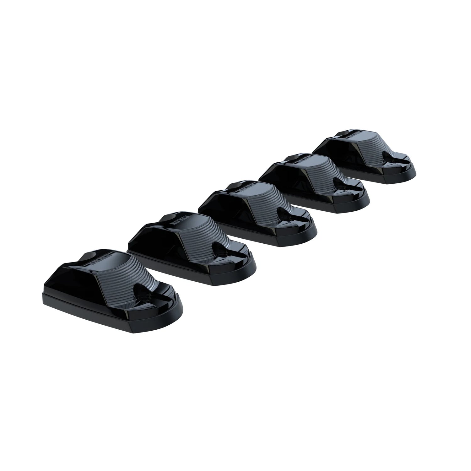 Ford 17-25 Superduty (5-Piece Set) Smoked Cab Roof Light Lens with RGB (Multi-Colored) High-Power LED's (FRESH INSTALL)