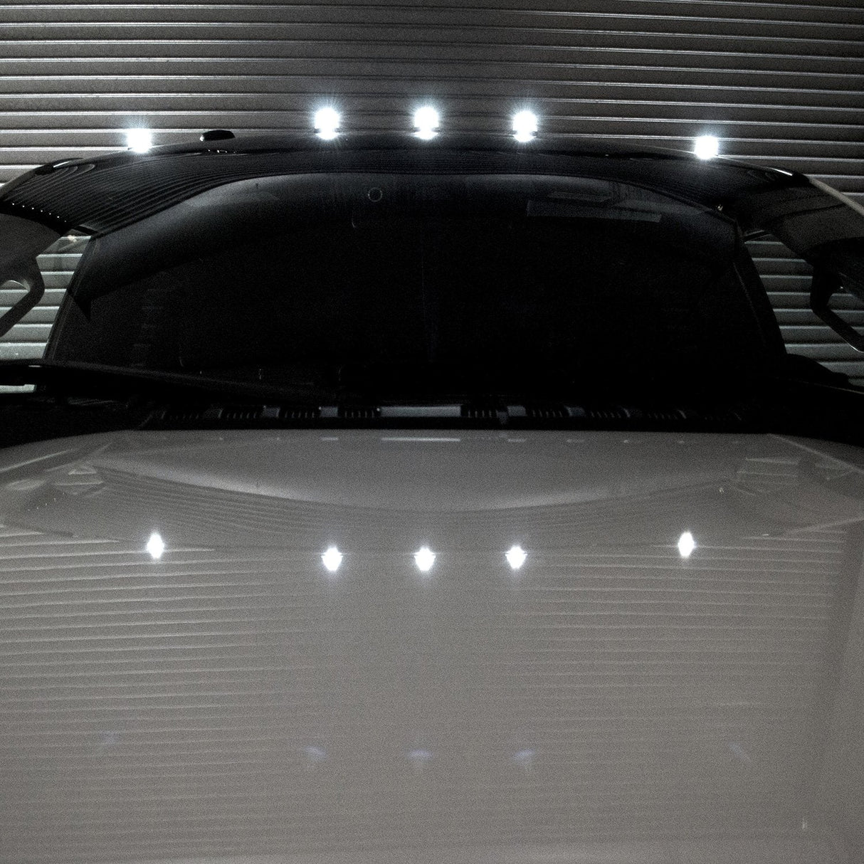 Ford Super Duty 17-22 (5-Piece Set) Cab Roof Light Kit in White High-Power LED with Smoked Lens (OPEN BOX)