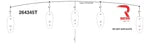 Template for installing Dodge RAM 19-24 cab roof lights
