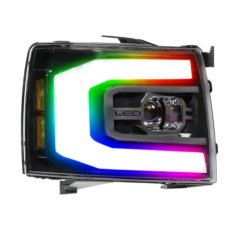 Chevrolet Silverado: Multicolor Flow Series Headlights (2007-2013) | XB Morimoto