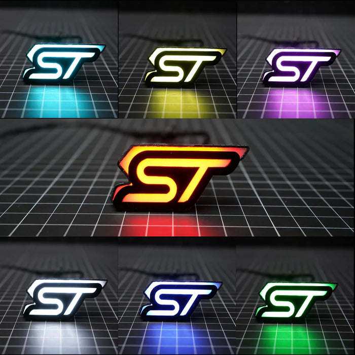 ST : Illuminated Multicolor Flow LED Badge | Lit Logos