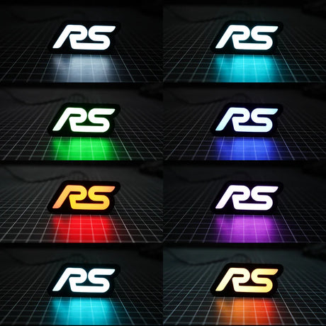 RS : Multicolor Flow LED Badge (15-18 Ford Focus) | Lit Logos