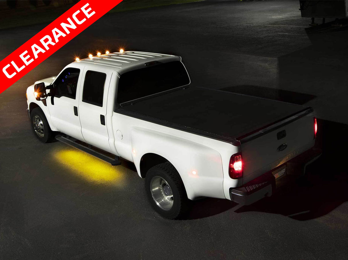 2pc 70" Yellow LED Truck Running Board Lighting Kit with White Courtesy Lights