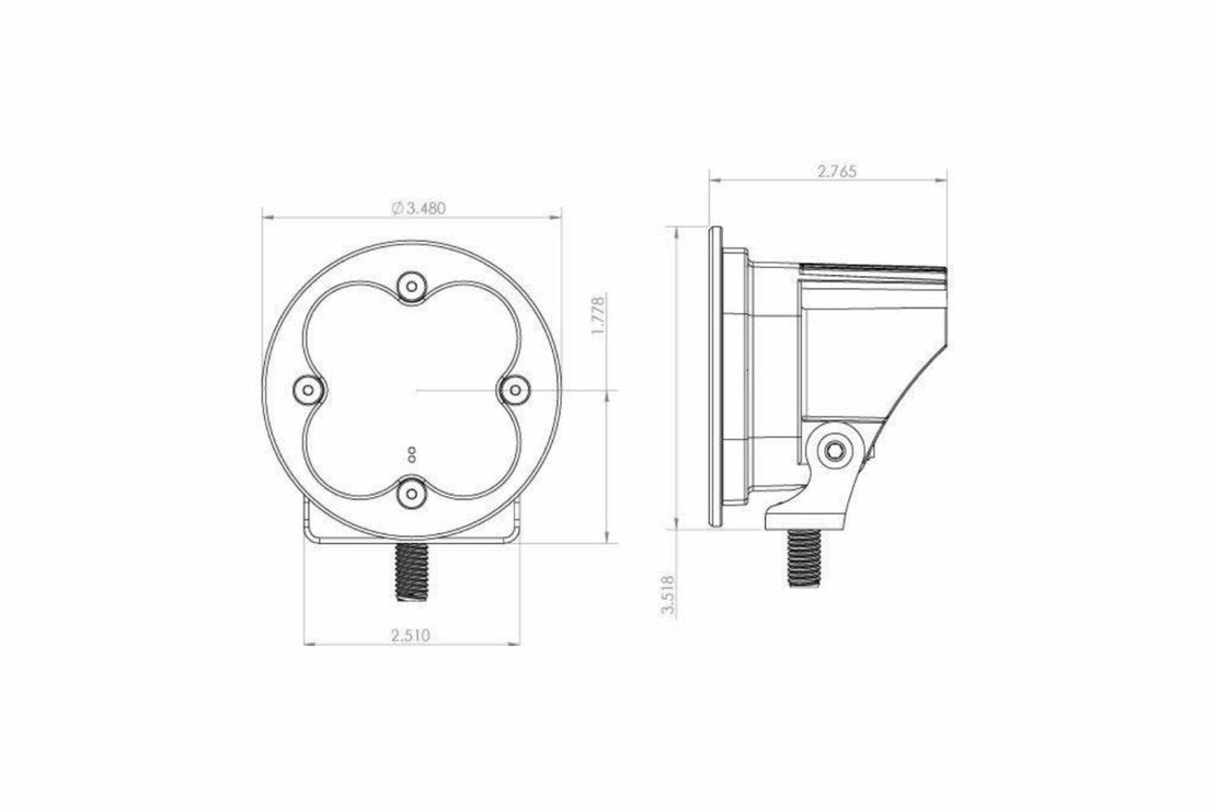 Squadron Pro Black LED Auxiliary Light Pod - Universal