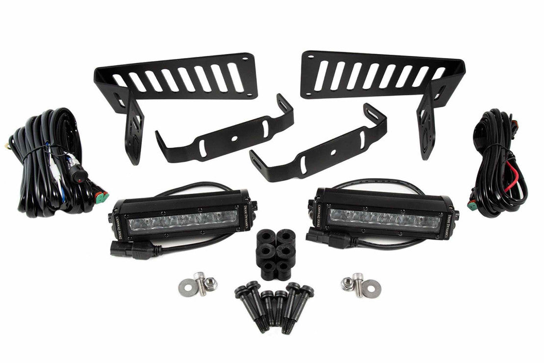 2018-2025 Jeep JL Wrangler Cowl Mount LED Brackets