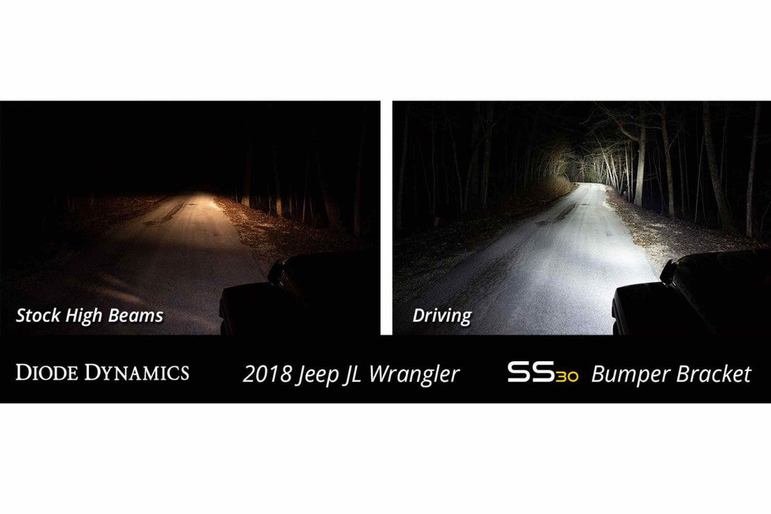 2018-2025 Jeep JL Wrangler Bumper LED Lightbar Kit