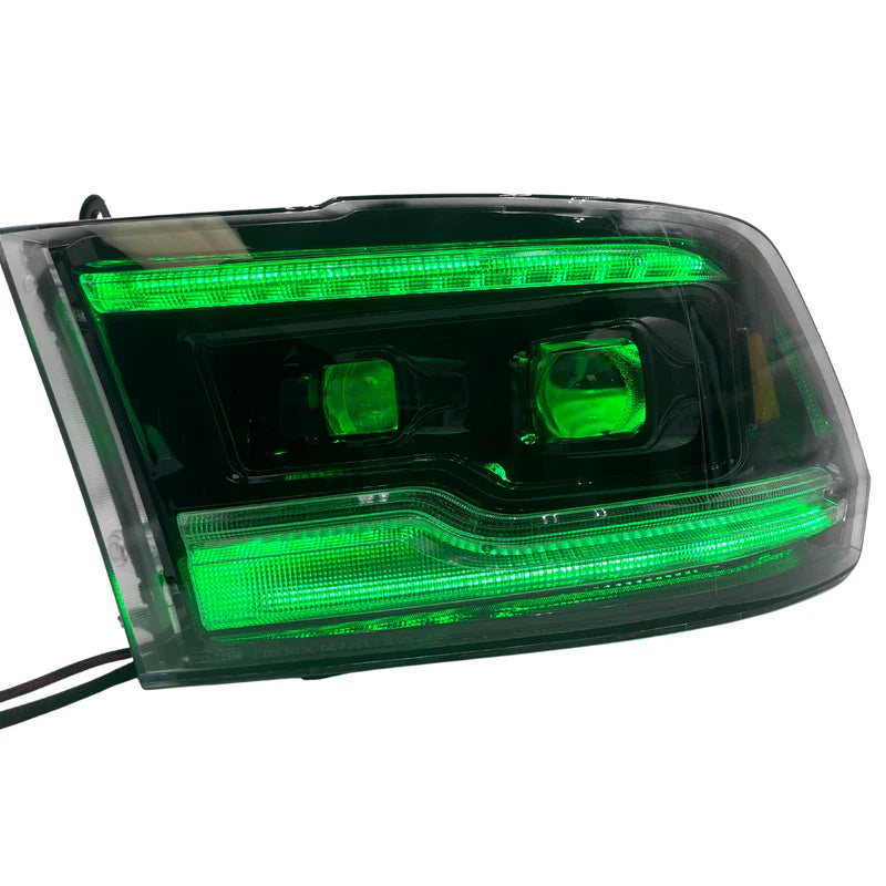 Ram 1500/HD: Multicolor Flow Series Headlights (2009-2018) | XB Morimoto