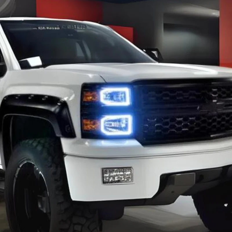 Chevrolet Silverado (Halogen) Multicolor Halo Kit (2014-2015)