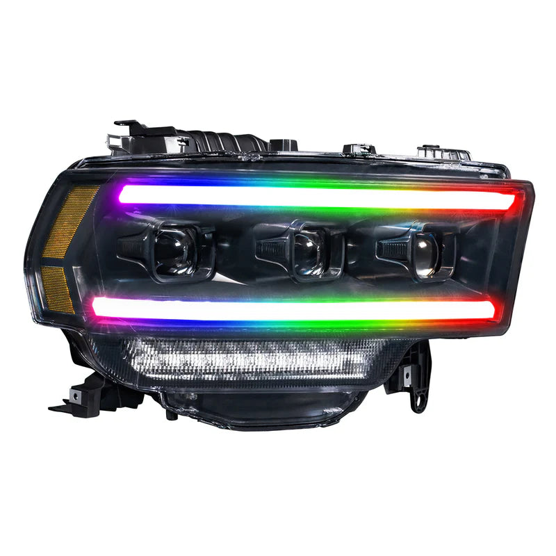 Ram HD: Multicolor Flow Series Headlights (2019-2023) | XB Morimoto