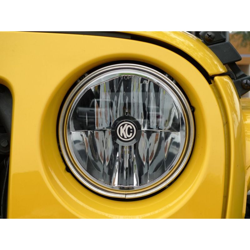 7" Gravity® LED DOT Headlight - Driving Beam - Pair - 07-18 Jeep JK