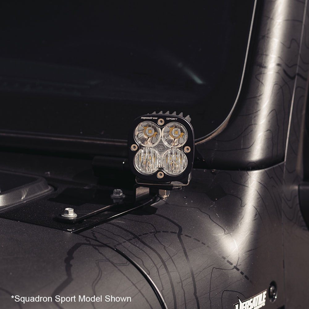 Jeep JL/JT Squadron Sport A-Pillar Light Kit - Jeep 2020-2025 Gladiator; 2018-2025 Wrangler JL