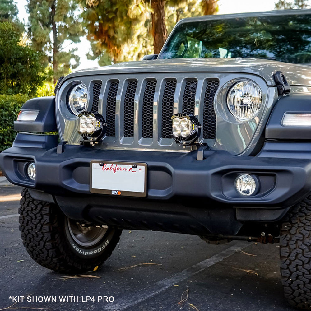 Jeep JL/JT LP6 Pro Bumper Light Kit - Jeep 2020-2025 Gladiator; 2018-2025 Wrangler JL; NOTE: w/ OE Plastic Bumper